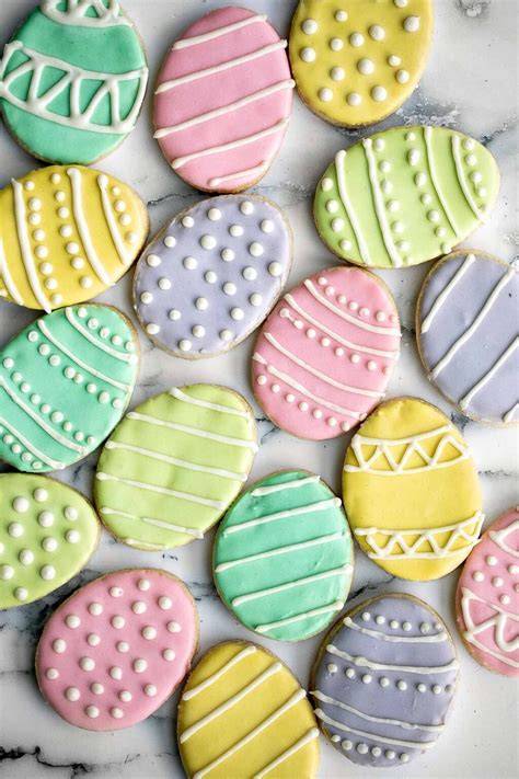 Easter Egg Cookies Decorated