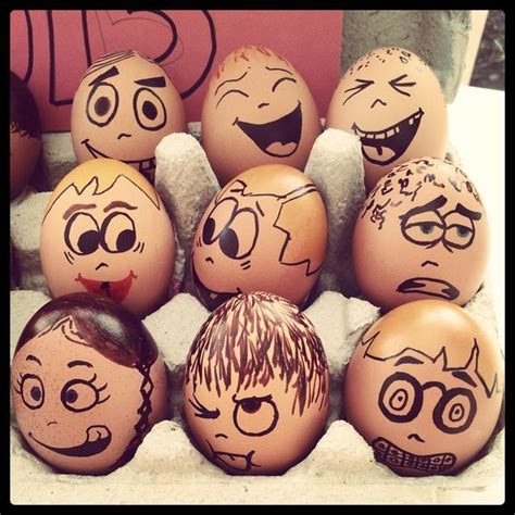 Easter Egg Designs Faces