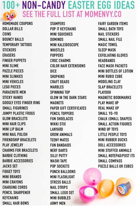 Easter Egg Fillers Non Candy