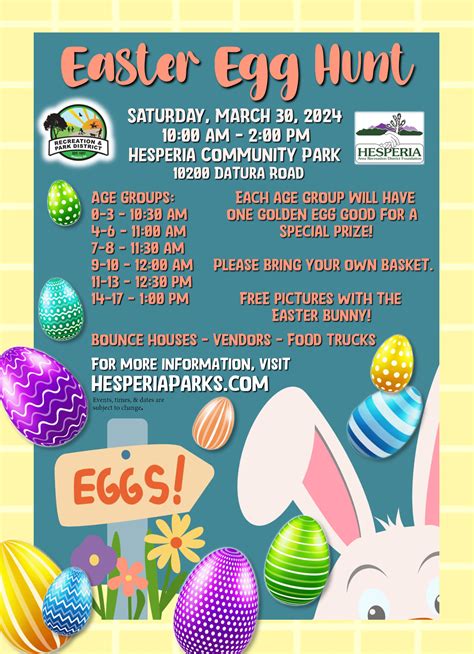 Easter Egg Hunt Tomorrow