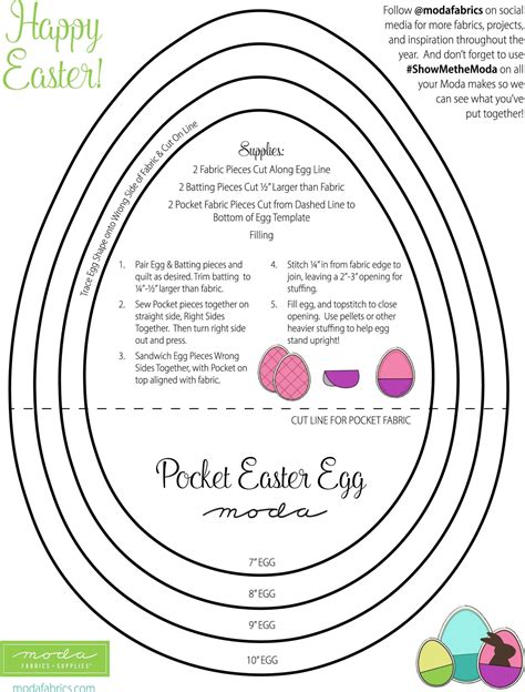 Easter Egg Sewing Pattern