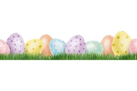 Easter Eggs Border