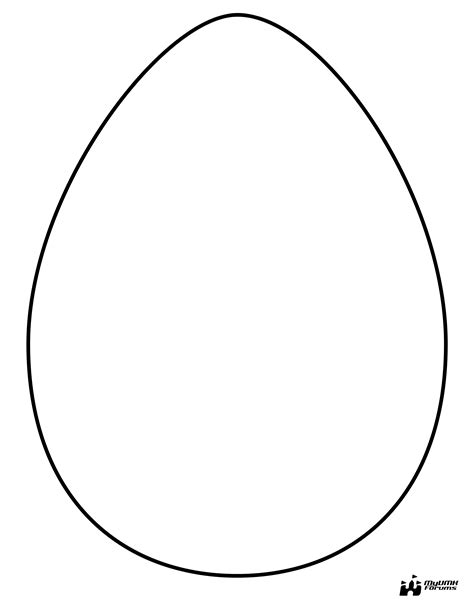 Easter Eggs Template Printable