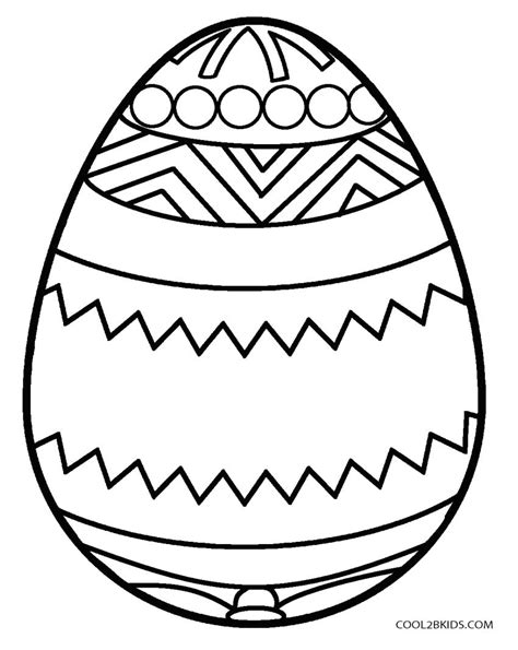 Easter Eggs To Color Printable