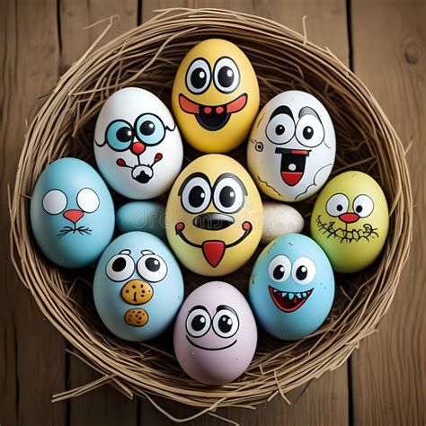 Easter Eggs With Faces