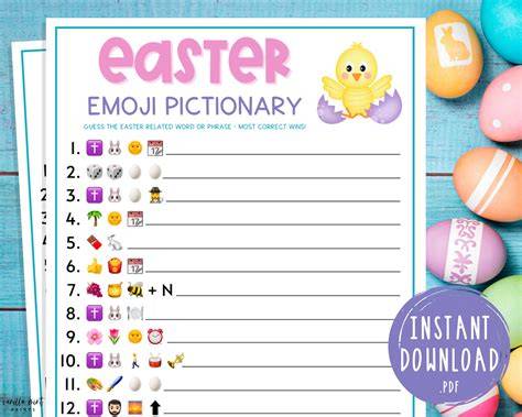 Easter Emoji Game