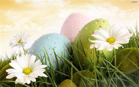 Easter Flowers Background