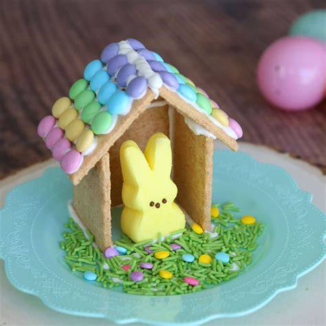 Easter Gingerbread Houses