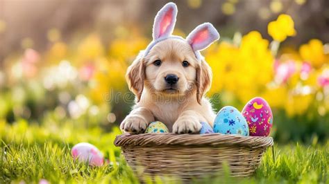Easter Golden Retriever