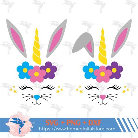 Download Easter Head Unicorn DXF Files