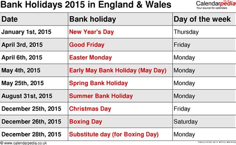 Easter Holiday 2015 Calendar
