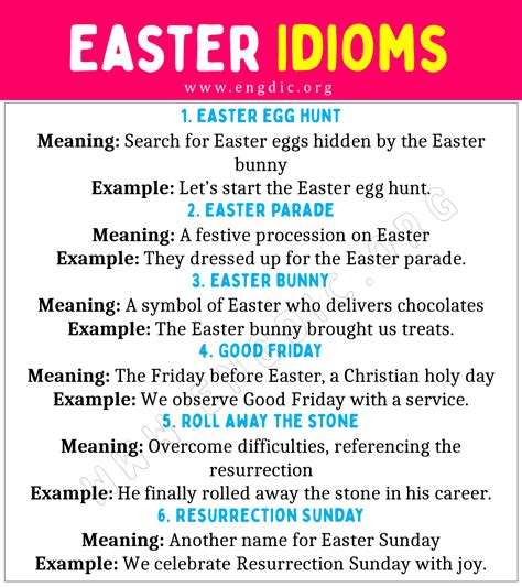 Easter Idioms