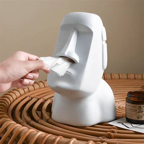 Easter Island Tissue Box