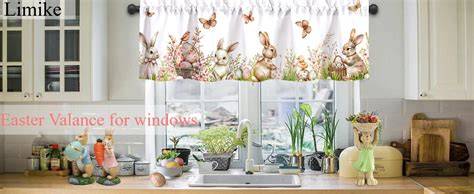 Easter Kitchen Curtains