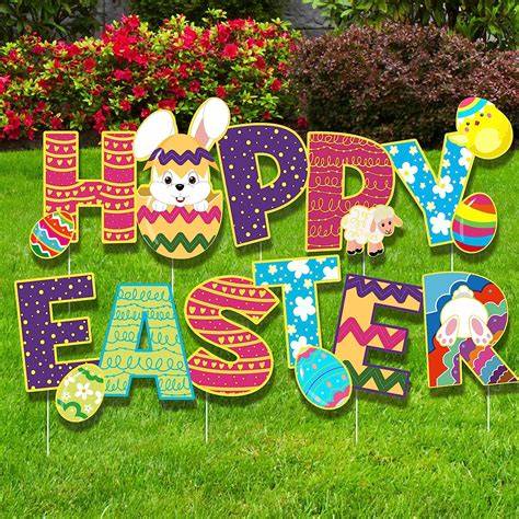 Easter Lawn Signs