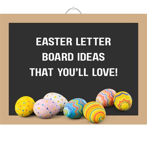 Easter Letter Board