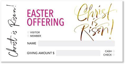 Easter Offering Envelopes
