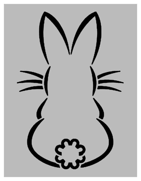 Easter Rabbit Stencil