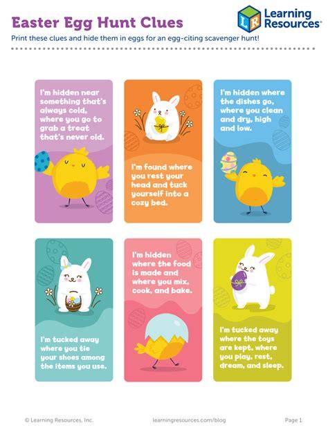 Easter Riddles For Scavenger Hunt