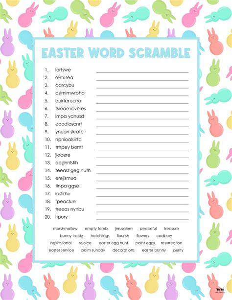 Easter Scramble