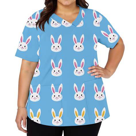 Easter Scrub Top