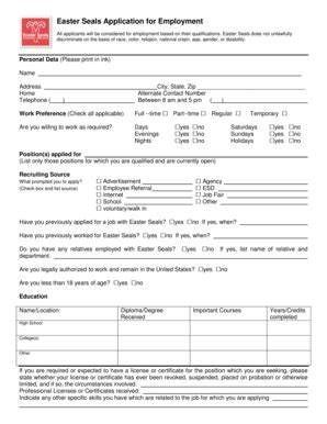 Easter Seals Employment