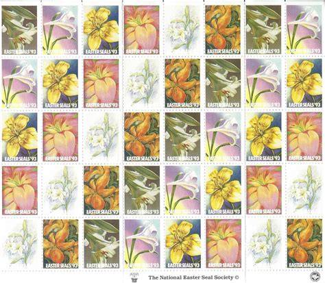 Easter Seals Postage Stamps