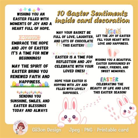 Easter Sentiments For Handmade Cards