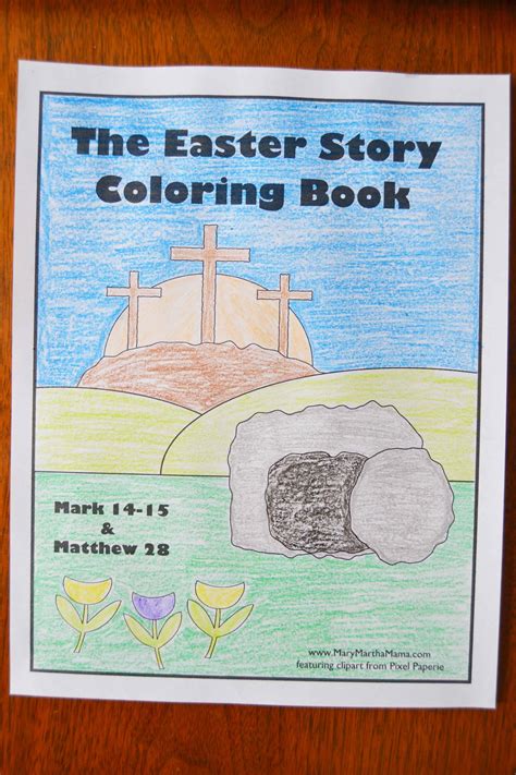 Easter Story Coloring Book Printable