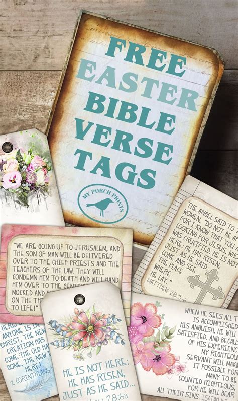 Easter Story Scripture Tags
