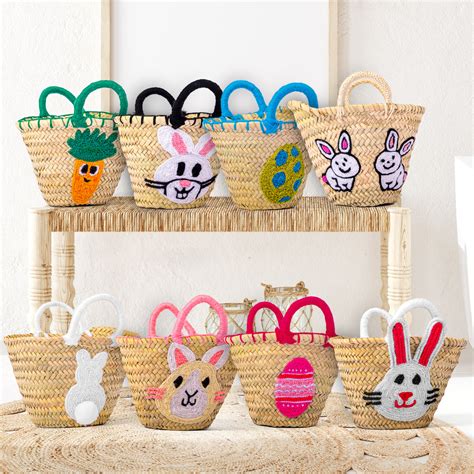 Easter Straw Baskets