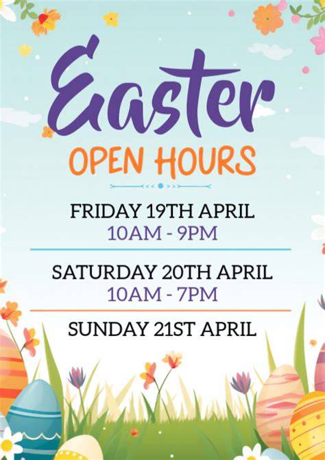 Easter Sunday Opening Hours
