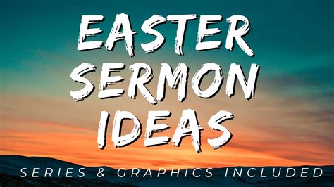 Easter Sunday Sermon Ideas