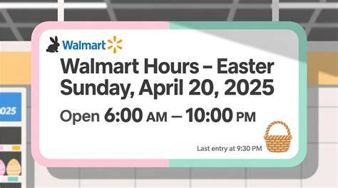 Easter Sunday Store Hours Walmart