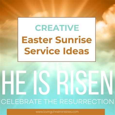 Easter Sunrise Service Ideas