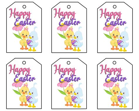 Easter Tags Printable Free
