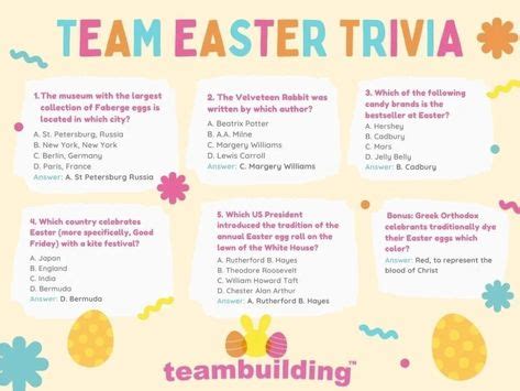 Easter Team Building Activities