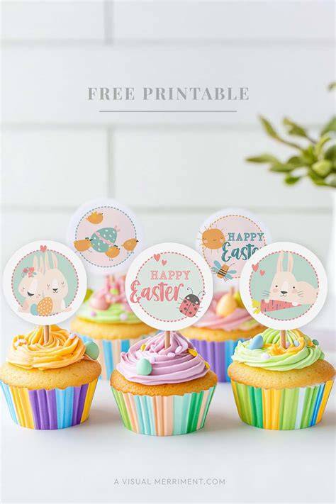 Easter Toppers For Cupcakes