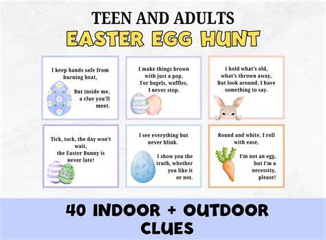 Easter Treasure Hunt Riddles