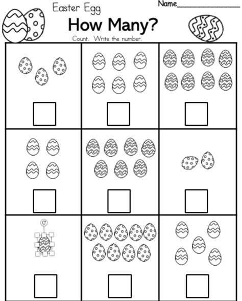 Easter Worksheets Kindergarten