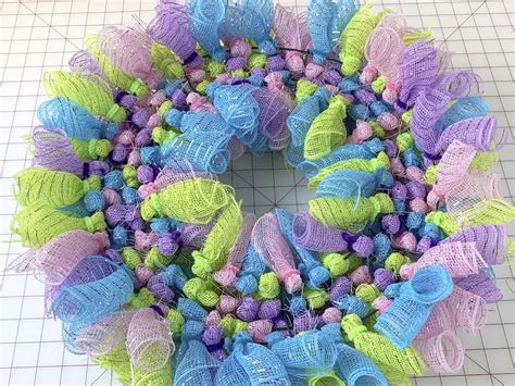 Easter Wreath With Mesh