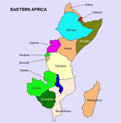 Eastern Africa Map Quiz