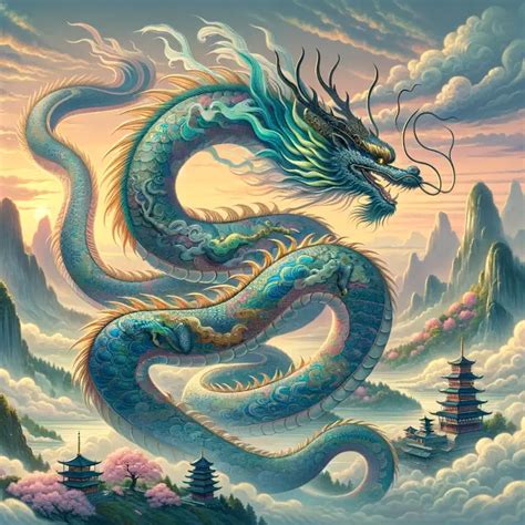 Eastern Dragon Drawing