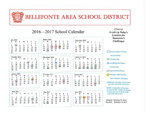 Easton Area School District Calendars Easton, PA