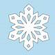 Easy Snowflake Cut Out Template