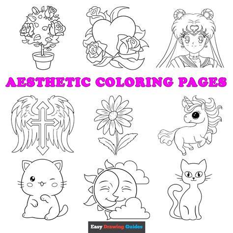 Easy Aesthetic Coloring Pages