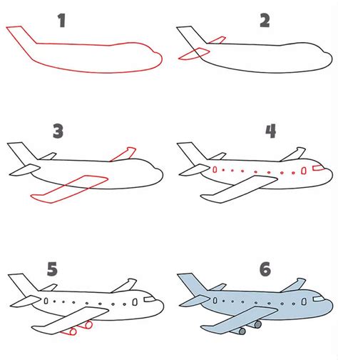 Easy Airplane Drawing Tutorials