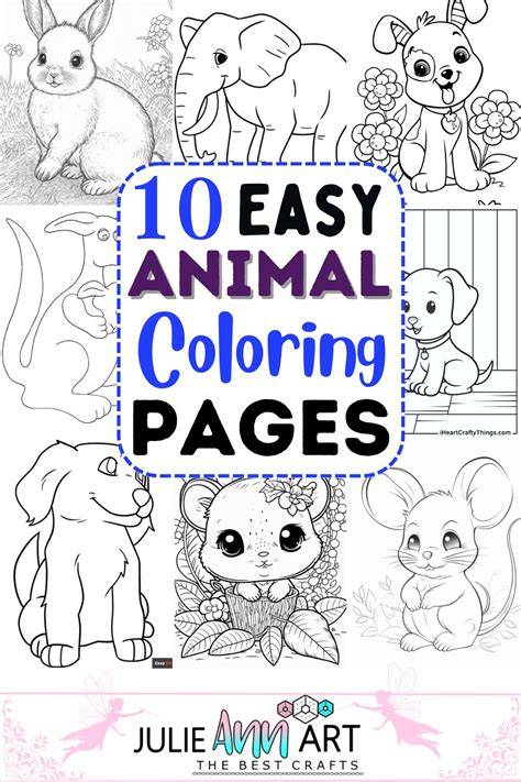 Easy Animal Coloring Pages