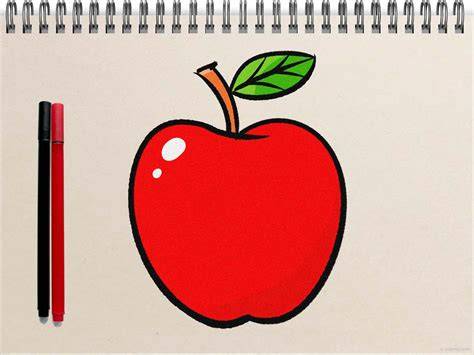 Easy Apple Drawing Ideas