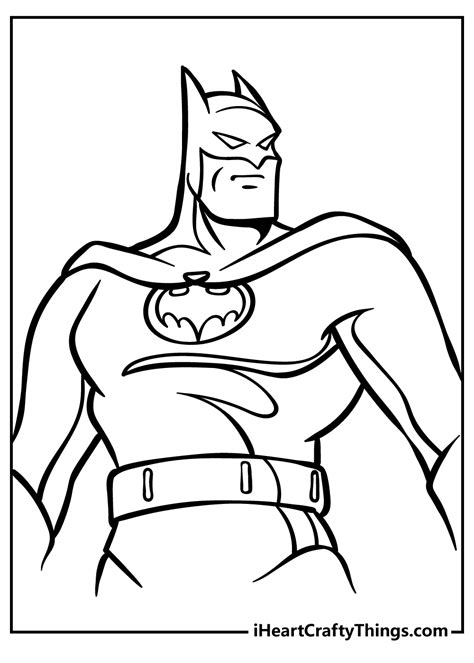 Easy Batman Coloring Pages